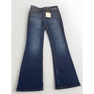 NWT KanCan Jeans Women's Sz 6 ADark Indigo Mid Rise Bootcut Stretch Denim